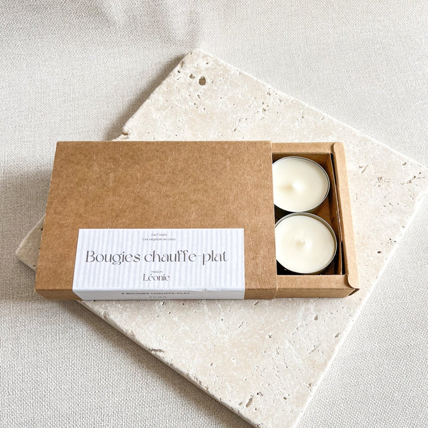 Coffret de 6 bougies chauffe-plats
