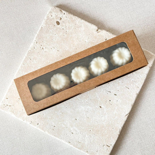 Coffret 5 cannelés parfumés - Pêche acidulée