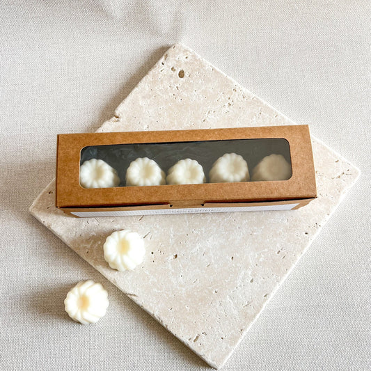 Coffret 5 cannelés parfumés - Musc blanc